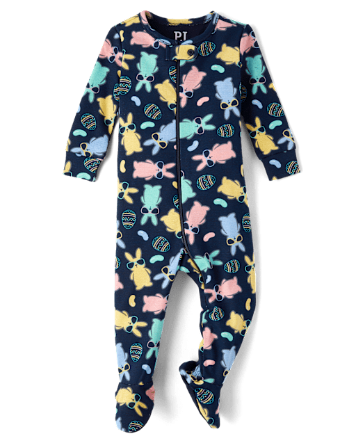Baby And Toddler Boys Matching Family Bunny Snug Fit Cotton Footed One Piece Pajamas