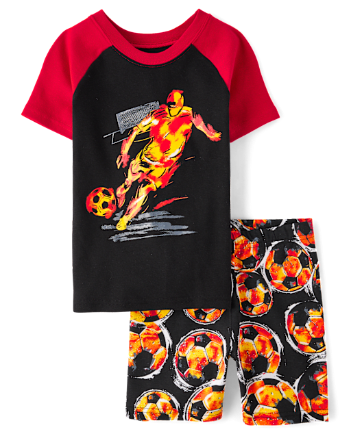 Boys Soccer Snug Fit Cotton Pajamas