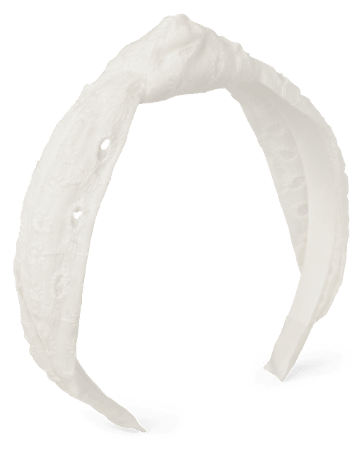 Girls Top Knot Eyelet Headband