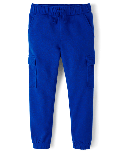 Boys French Terry Cargo Jogger Pants