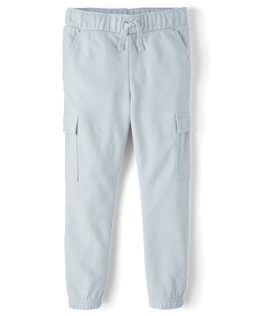 Boys French Terry Cargo Jogger Pants