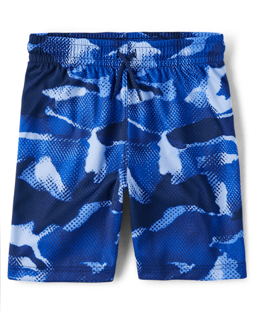 Boys Print Mesh Basketball Shorts