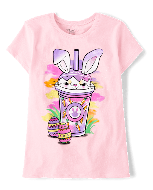Girls Easter Milkshake Graphic Tee