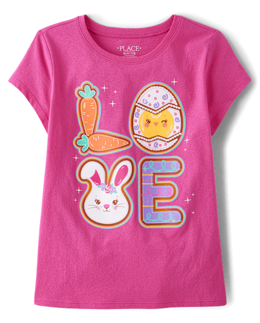 Girls Love Easter Cookies Graphic Tee