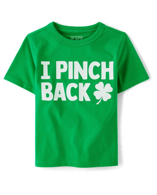 Baby And Toddler St. Patrick's Day I Pinch Back Graphic Tee