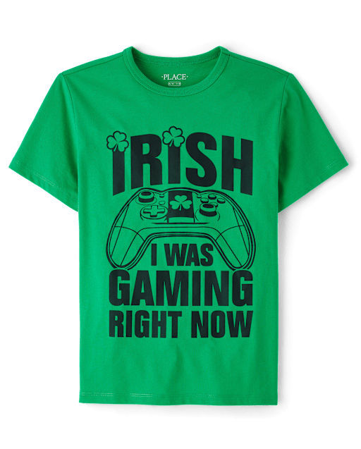 Boys St. Patrick's Day Gamer Graphic Tee