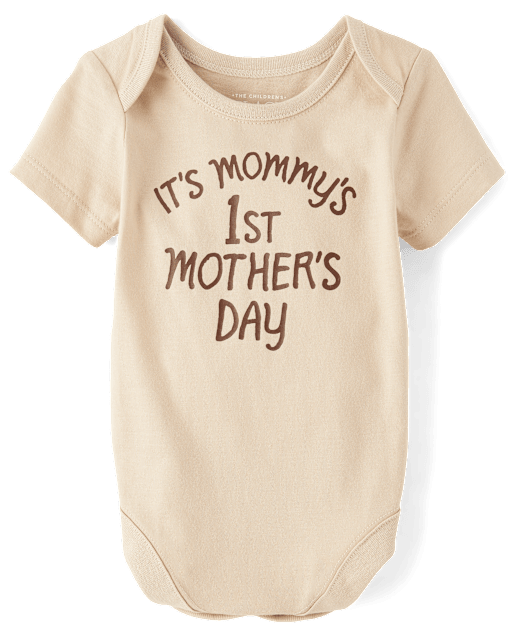 Baby Mommy's First Mother's Day Graphic Bodysuit