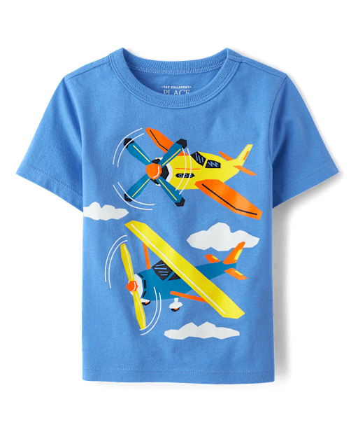 Baby And Toddler Boys Airplane Graphic Tee