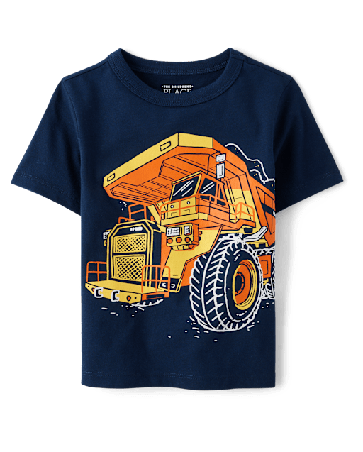 Baby And Toddler Boys Dump Truck Graphic Tee