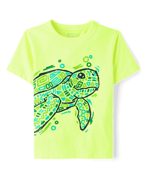 Baby And Toddler Boys Turtle Graphic Tee