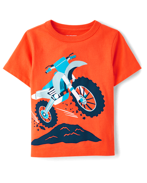 Baby And Toddler Boys Motor Bike Graphic Tee