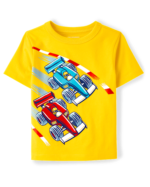Baby And Toddler Boys Racecar Graphic Tee