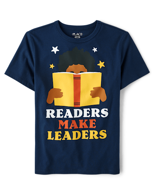 Boys Readers Make Leaders Graphic Tee