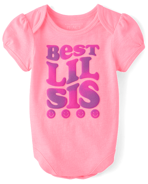 Baby Girls Best Lil Sis Graphic Bodysuit