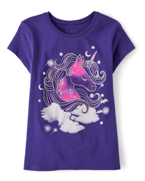 Girls Unicorn Graphic Tee
