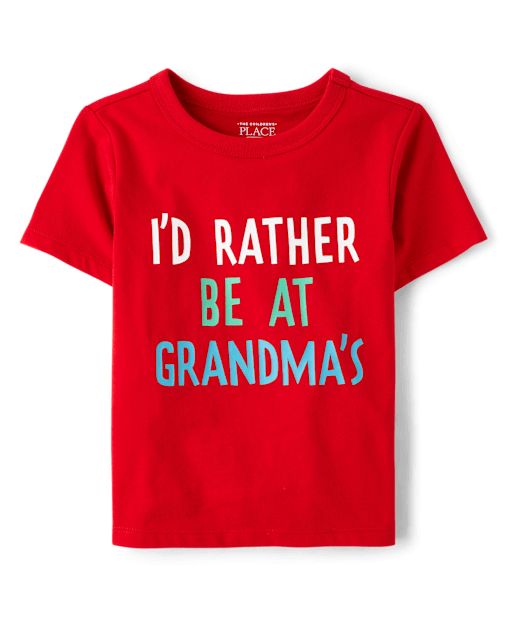 Baby And Toddler Boys Grandma Graphic Tee