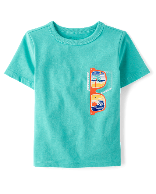 Baby And Toddler Boys Sunglasses Graphic Tee
