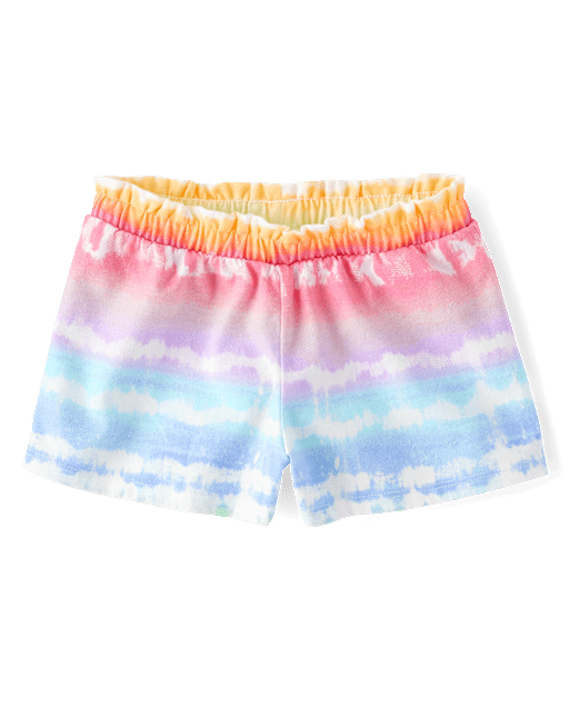 Baby And Toddler Girls Print Paperbag Waist Shorts