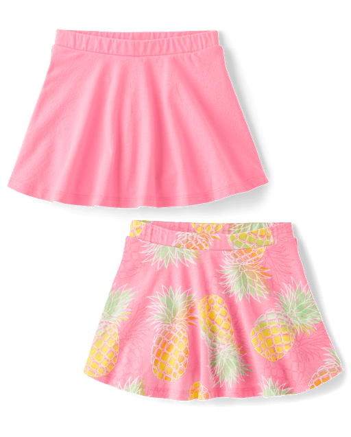 Toddler Girls Print Skort 2-Pack
