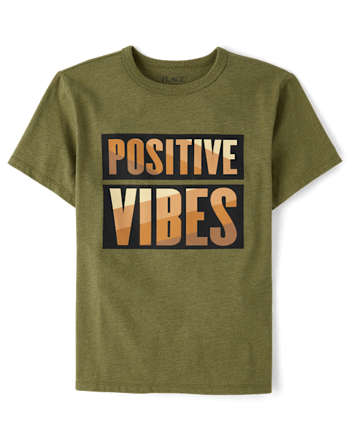Boys Positive Vibes Graphic Tee