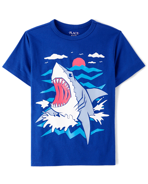 Boys Shark Graphic Tee