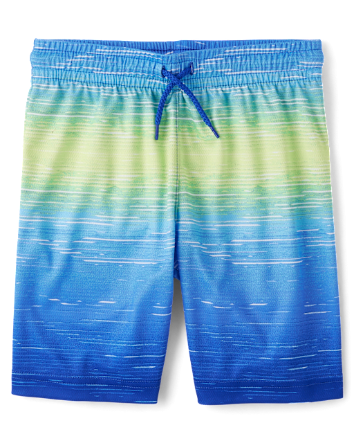Boys Print Mesh Performance Basketball Shorts