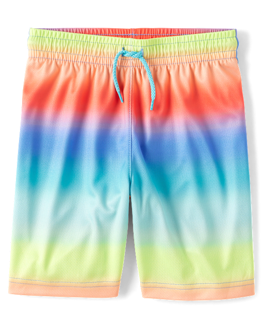 Boys Print Mesh Performance Basketball Shorts
