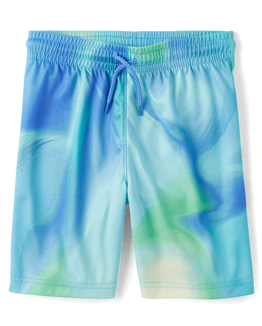 Boys Print Mesh Performance Basketball Shorts