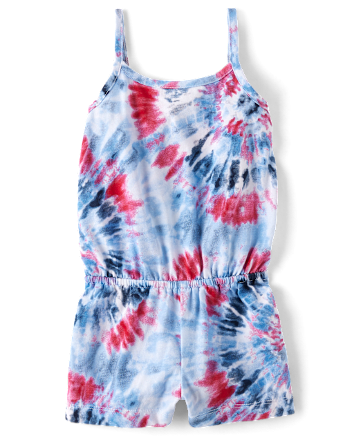 Baby And Toddler Girls Tie Dye Romper