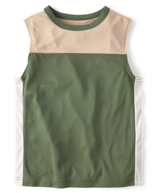 Boys Colorblock Performance Muscle Tank Top