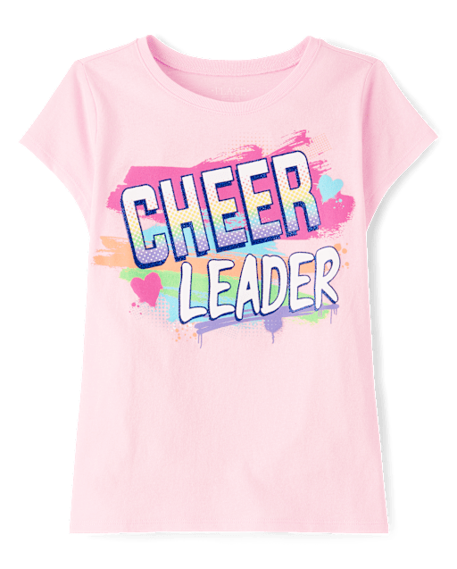 Girls Cheerleader Graphic Tee