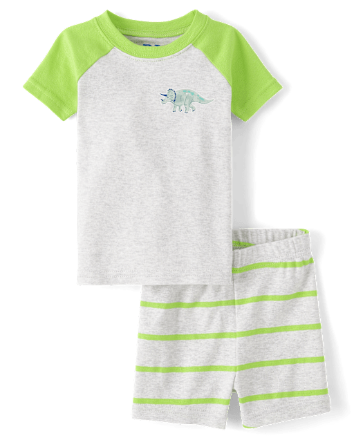 Baby And Toddler Boys Dino Snug Fit Cotton Pajamas
