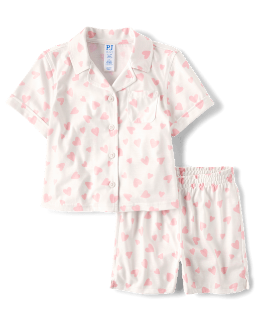 Girls Heart Pajamas
