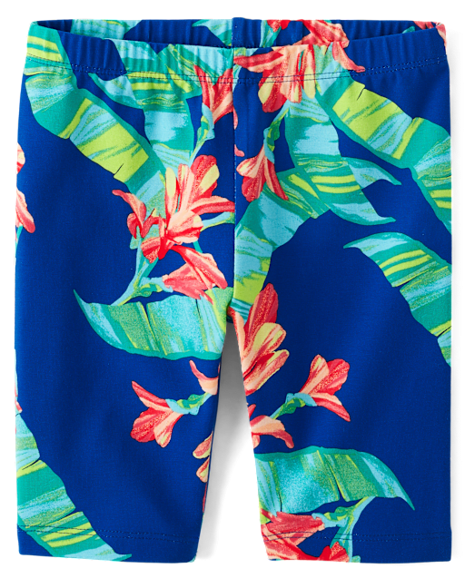 Girls Print Bike Shorts