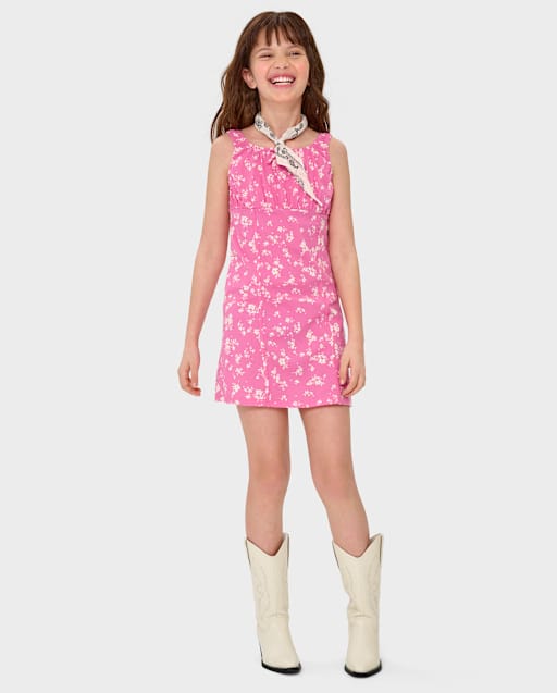 Girls Floral Corset Dress