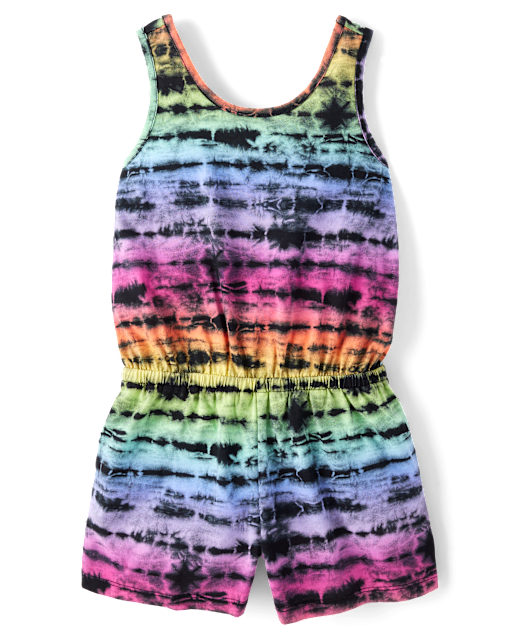 Girls Print Romper