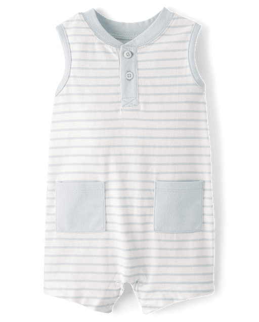 Baby Boys Striped Romper
