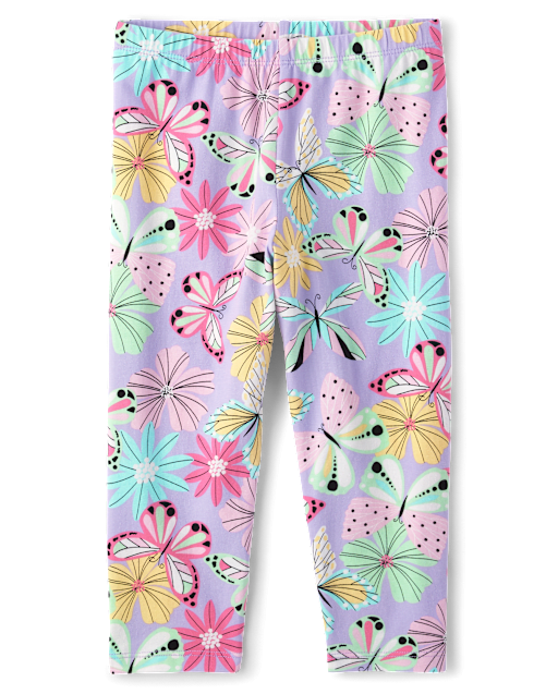 Girls Print Capri Leggings