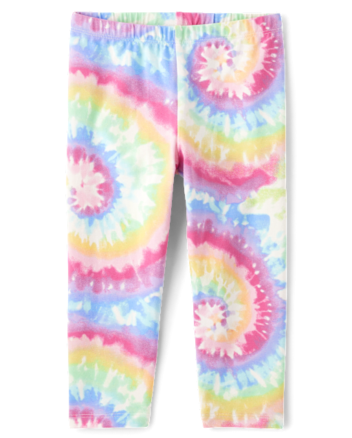 Girls Print Capri Leggings