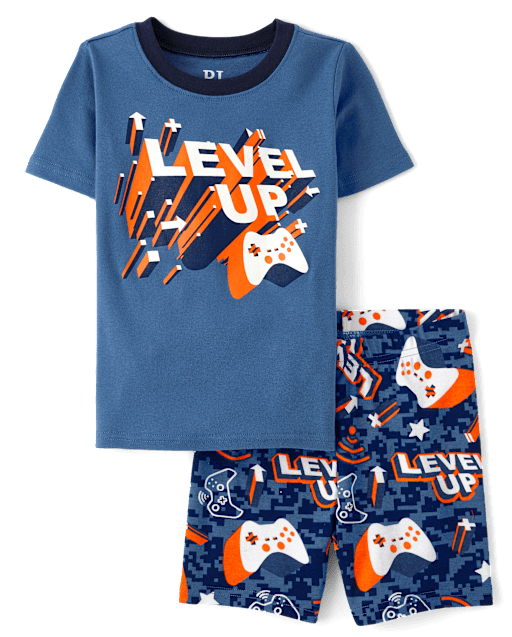 Boys Glow Gamer Snug Fit Cotton Pajamas