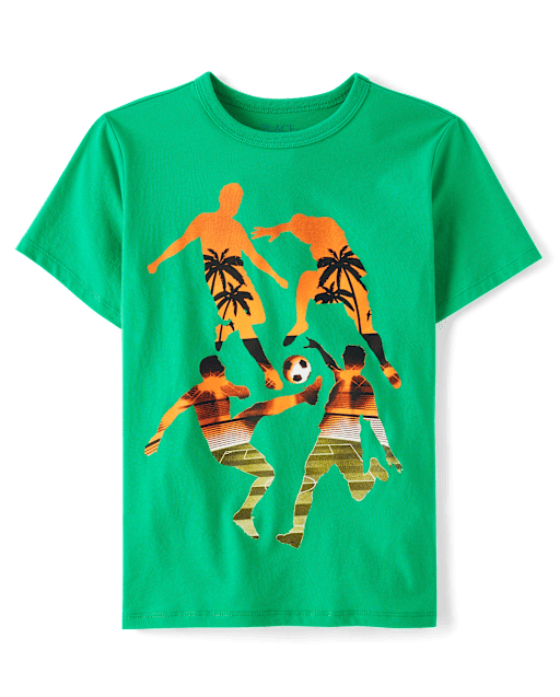 Boys Soccer Beach Graphic Tee