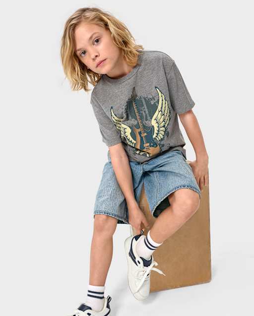 Boys Guitar Graphic Tee