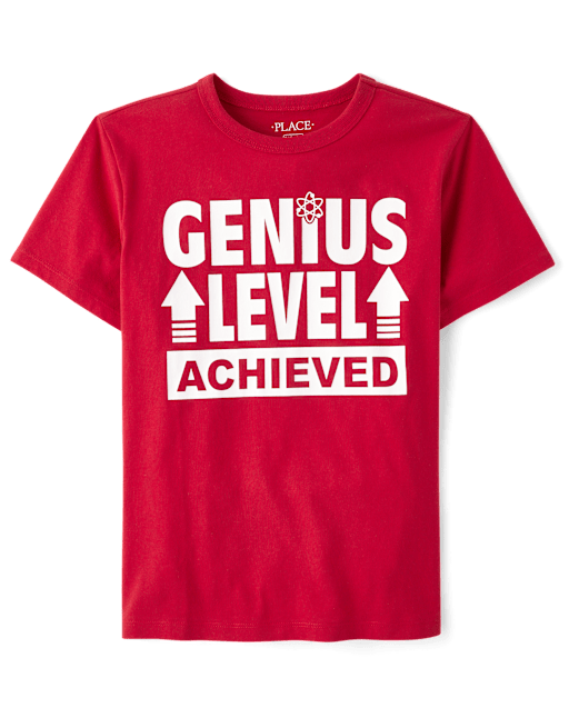 Boys Genius Level Graphic Tee
