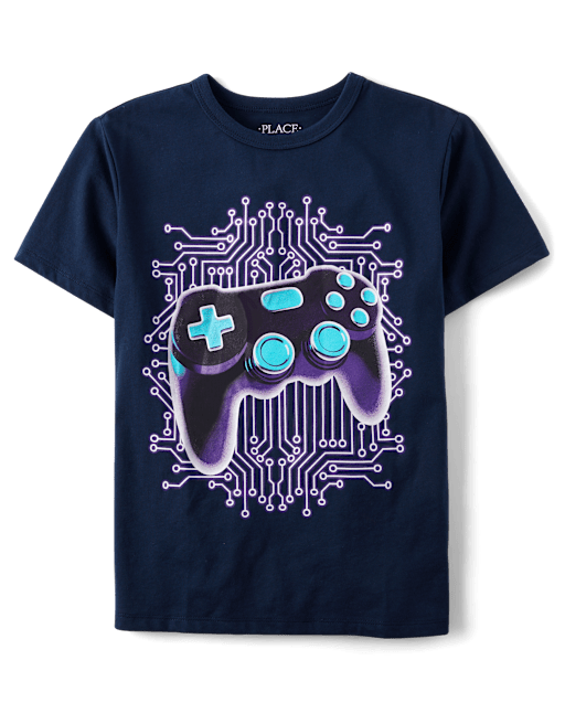 Boys Glow Gamer Graphic Tee
