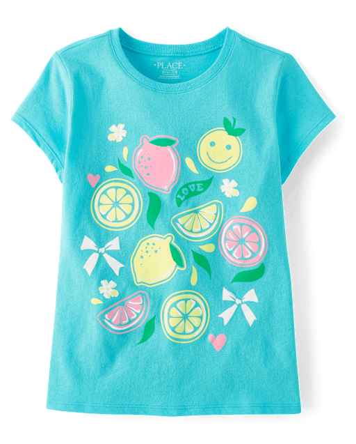 Girls Lemon Graphic Tee