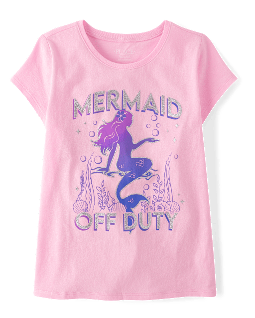 Girls Mermaid Graphic Tee