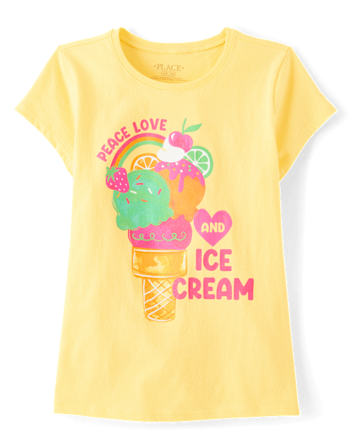 Girls Ice Cream Graphic Tee