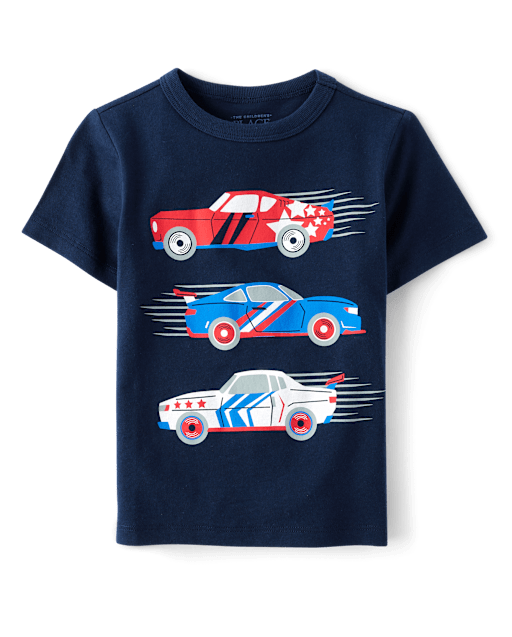 Baby And Toddler Boys Racecar Graphic Tee