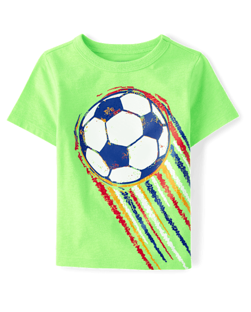 Baby And Toddler Boys Soccer Ball Graphic Tee
