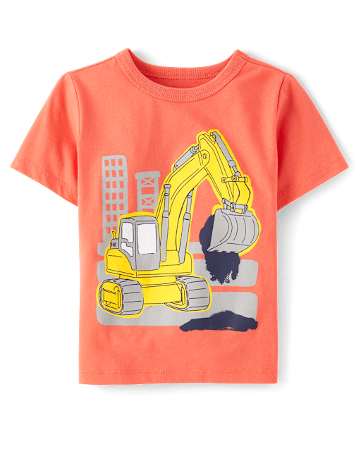 Baby And Toddler Boys Construction Graphic Tee